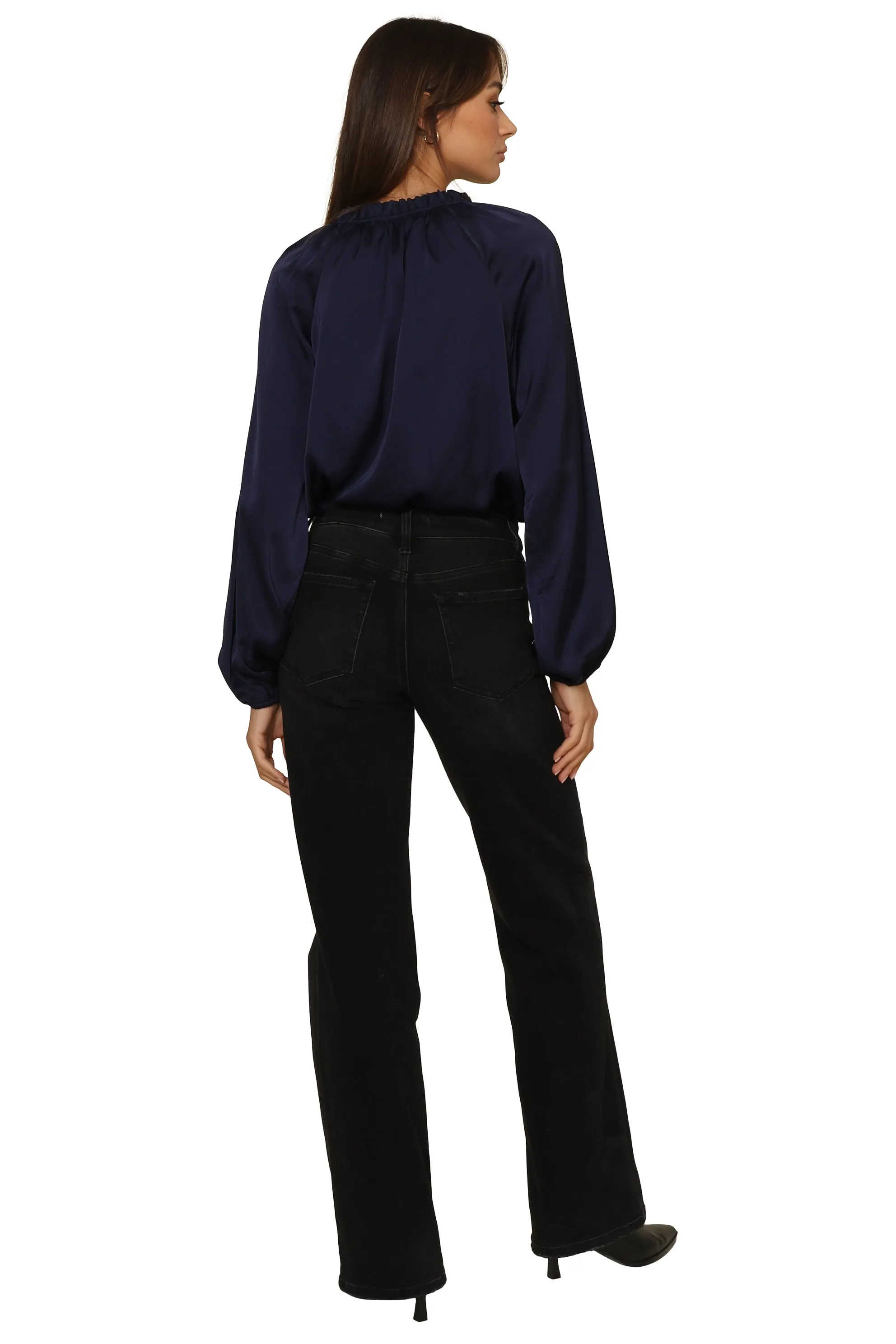 Vivi Long Sleeve Satin Top sold by Mixology product image thumbnail 4