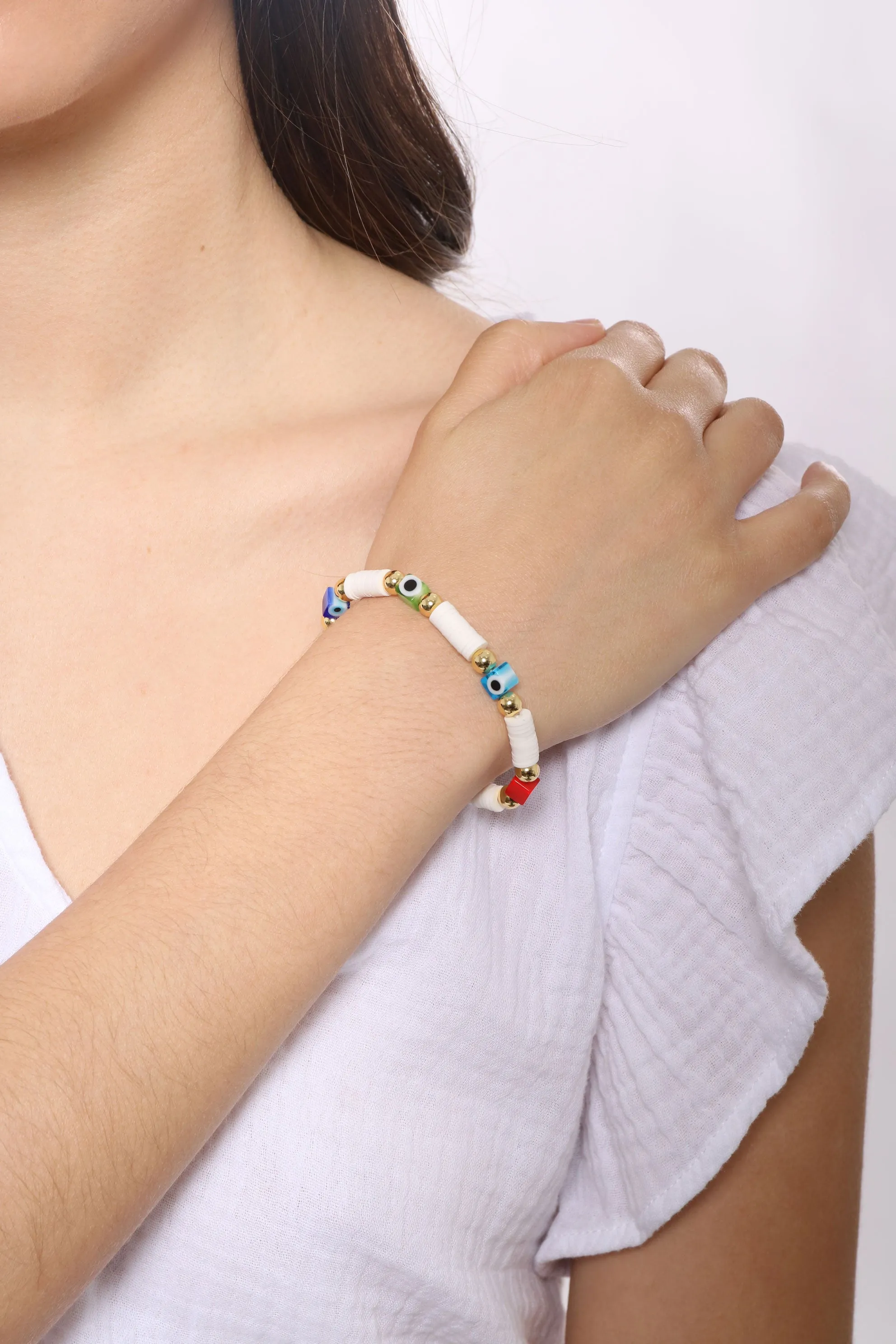 Multi Eye Beaded Bracelet sold by Mixology product image thumbnail 2