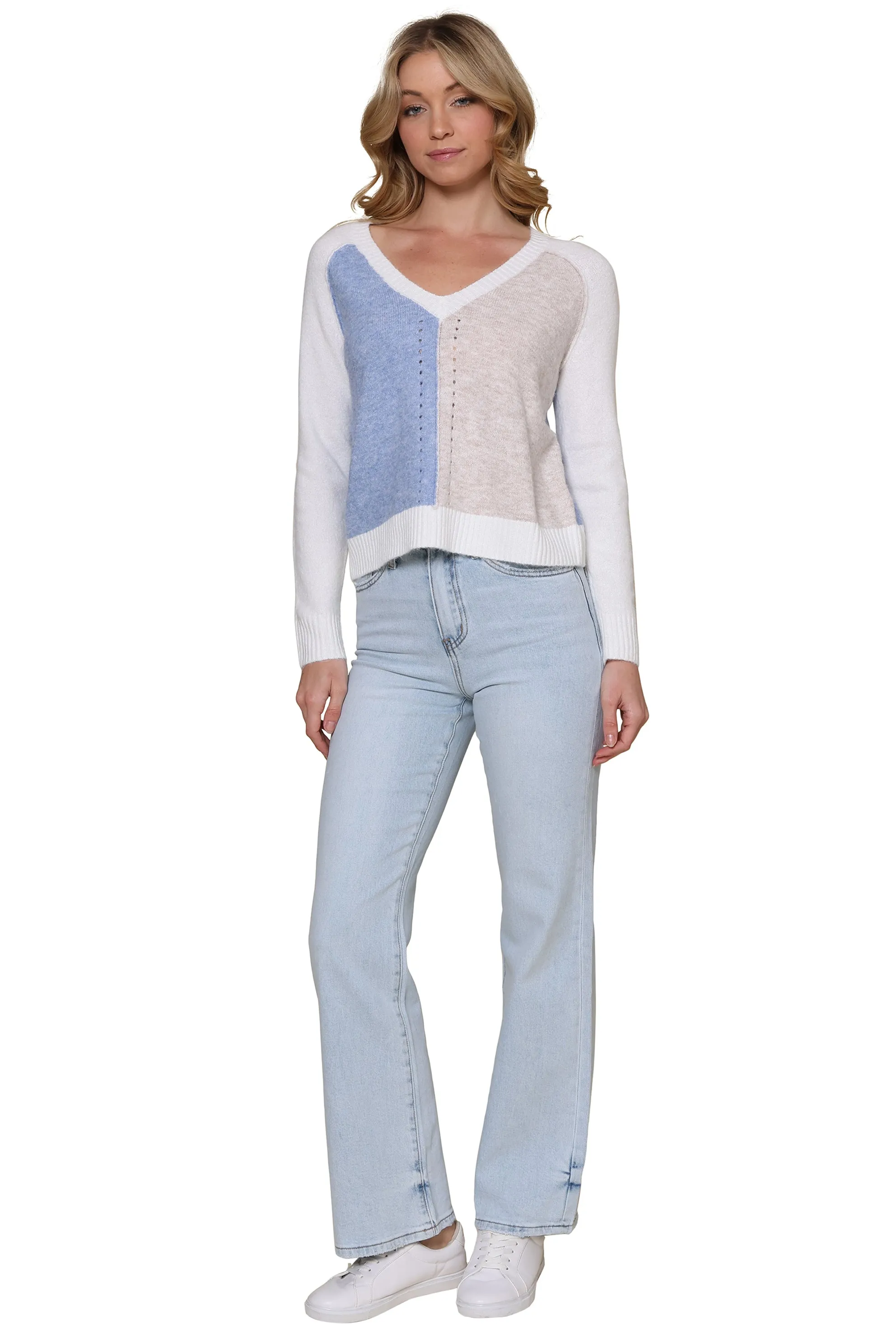 Color Block Sweater sold by Mixology product image thumbnail 4