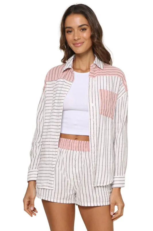 All Mixed Up Stripe Shirt sold by Mixology