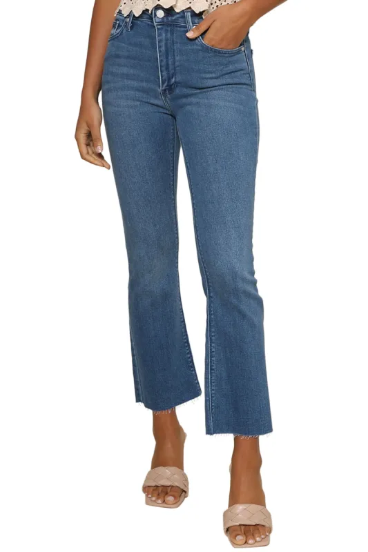 High Rise Tonal Crop Flare sold by Mixology