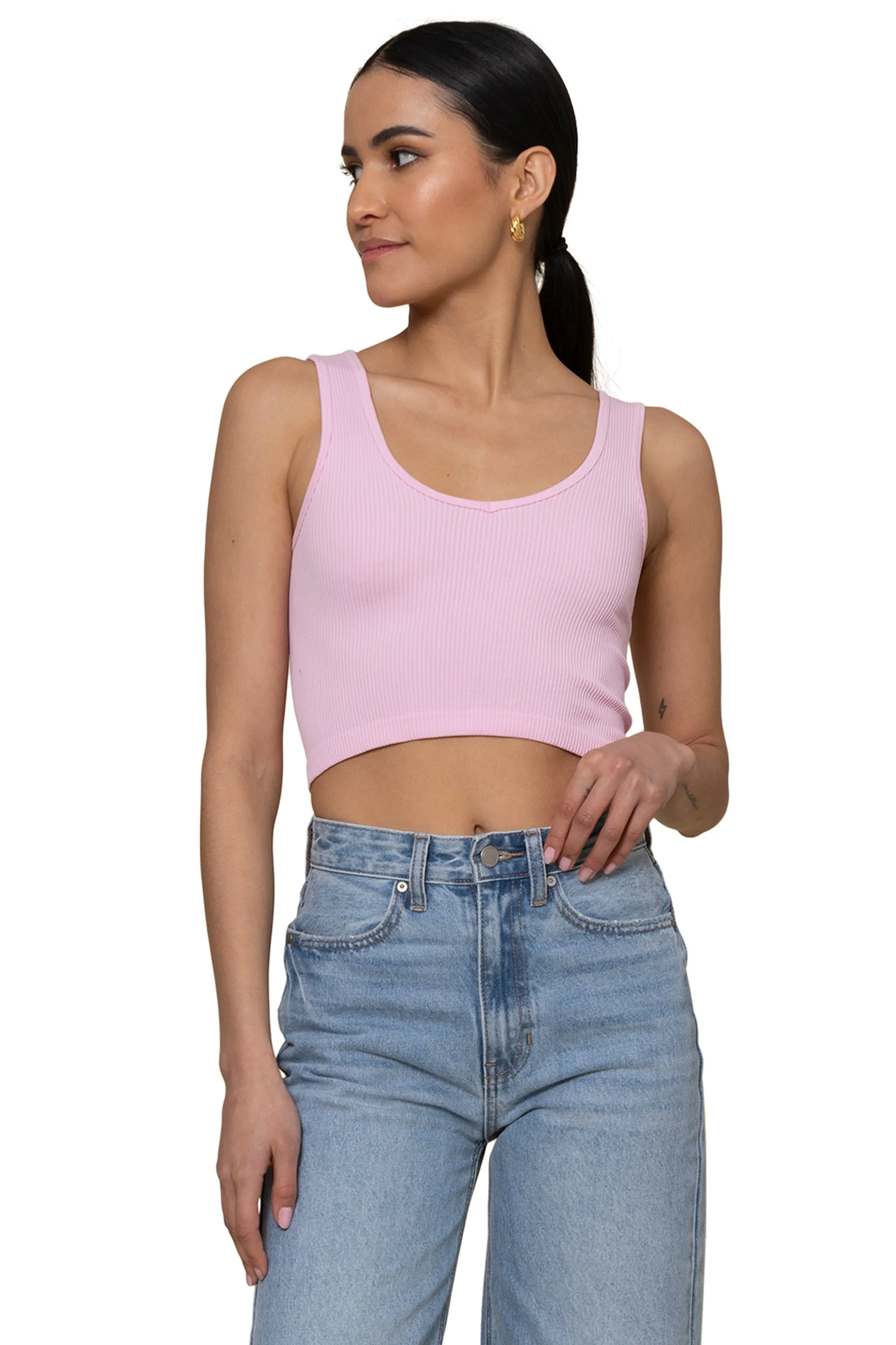 Ribbed V Neck Cami sold by Mixology product image thumbnail 4