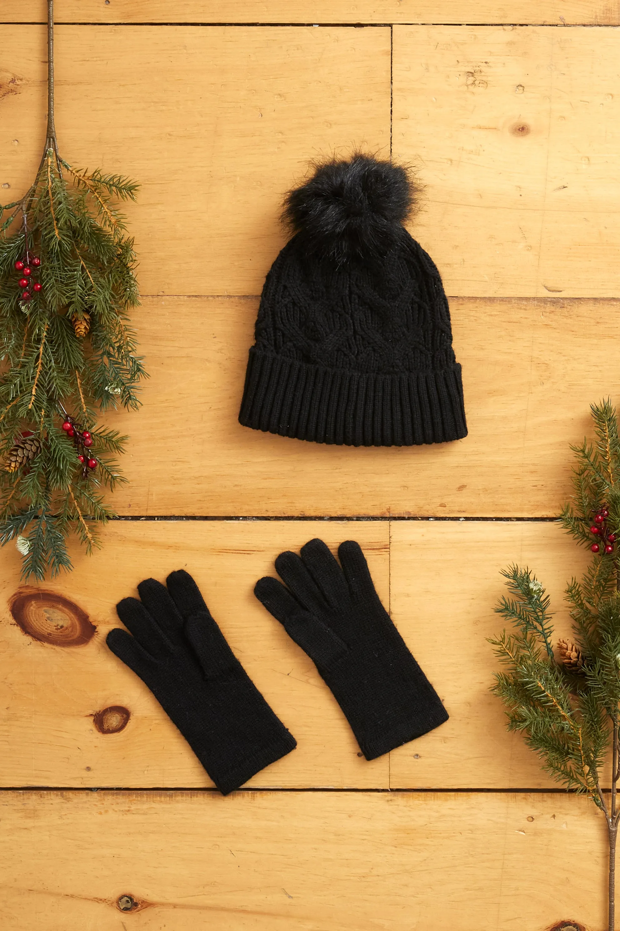 Loopy Cable Pom Hat sold by Mixology product image thumbnail 2