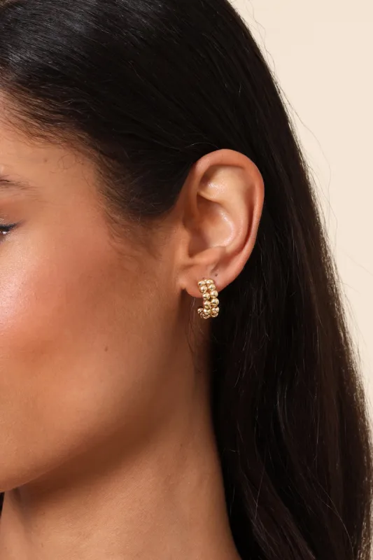 Sally Double Ball Small Hoops sold by Mixology