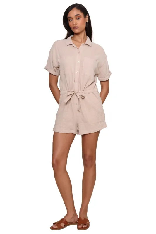 Lookout Gauze Romper made by Z Supply
