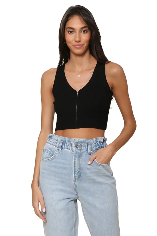Zip It Knit Top sold by Mixology