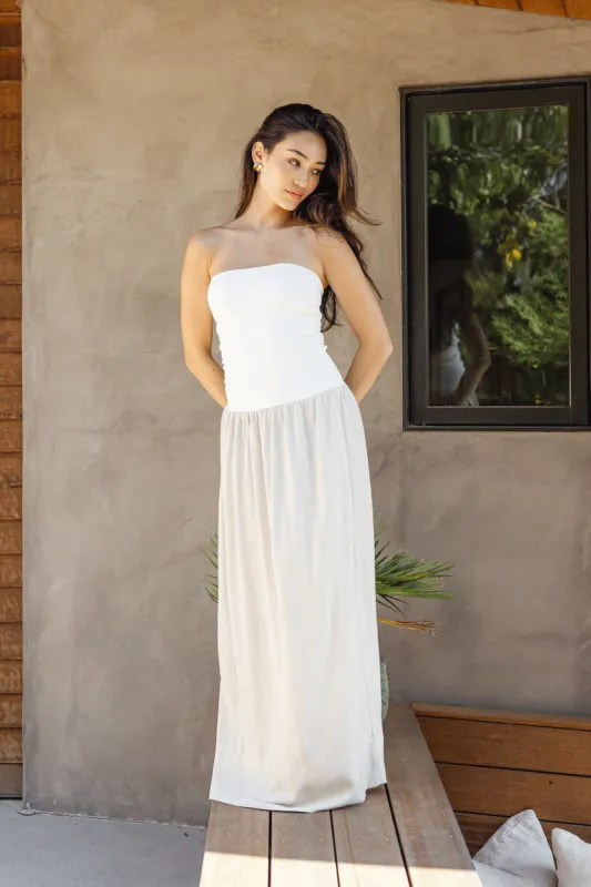 Lake Como Linen Ribbed Dress sold by Mixology