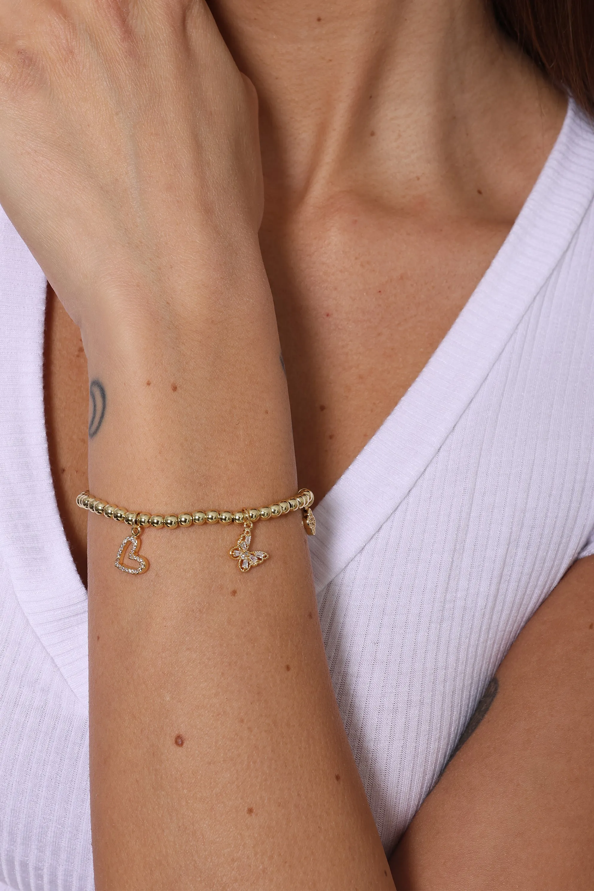 Butterfly Triple Charm Bracelet sold by Mixology product image thumbnail 2