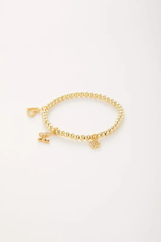 Butterfly Triple Charm Bracelet sold by Mixology