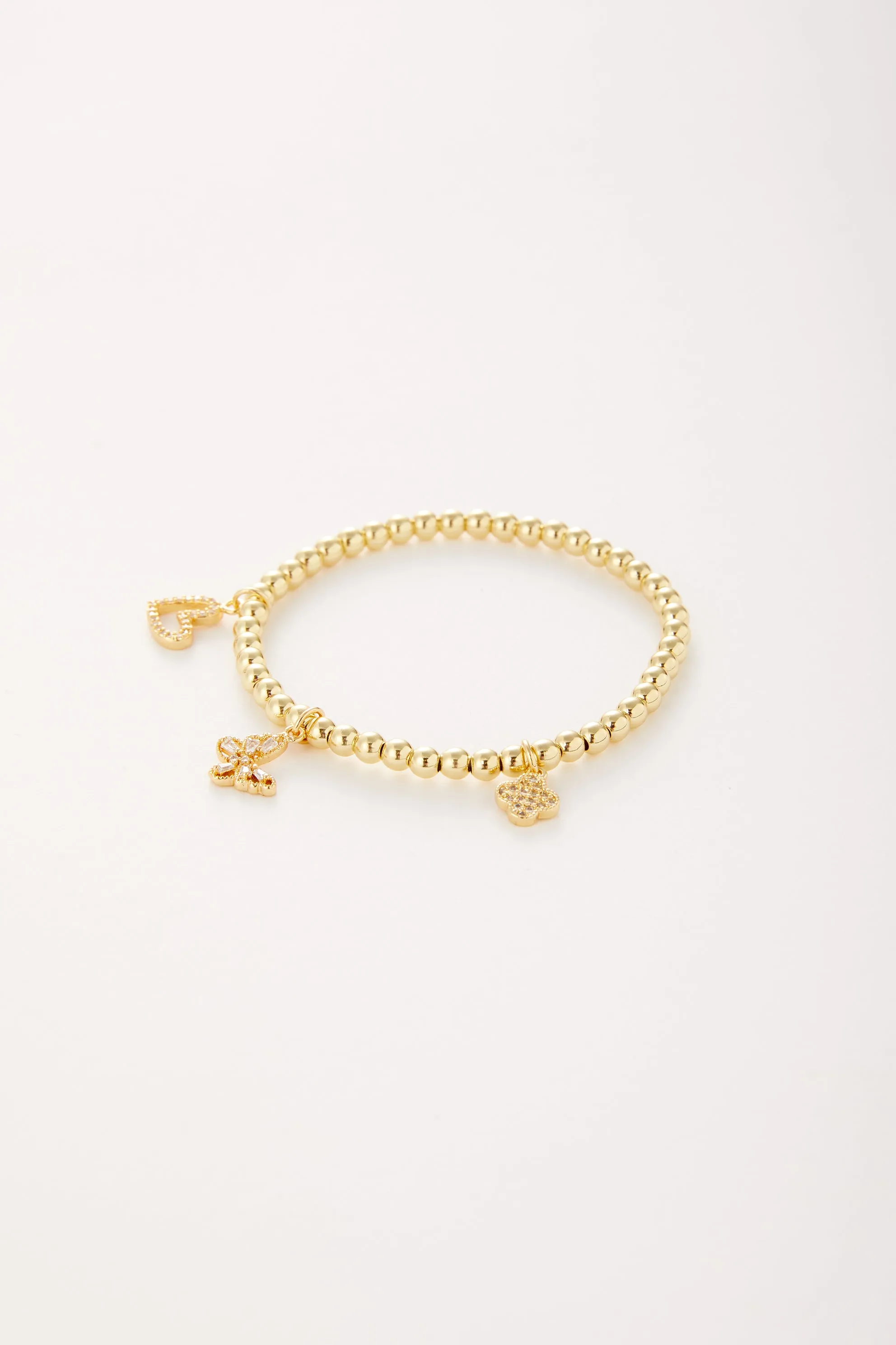Butterfly Triple Charm Bracelet sold by Mixology