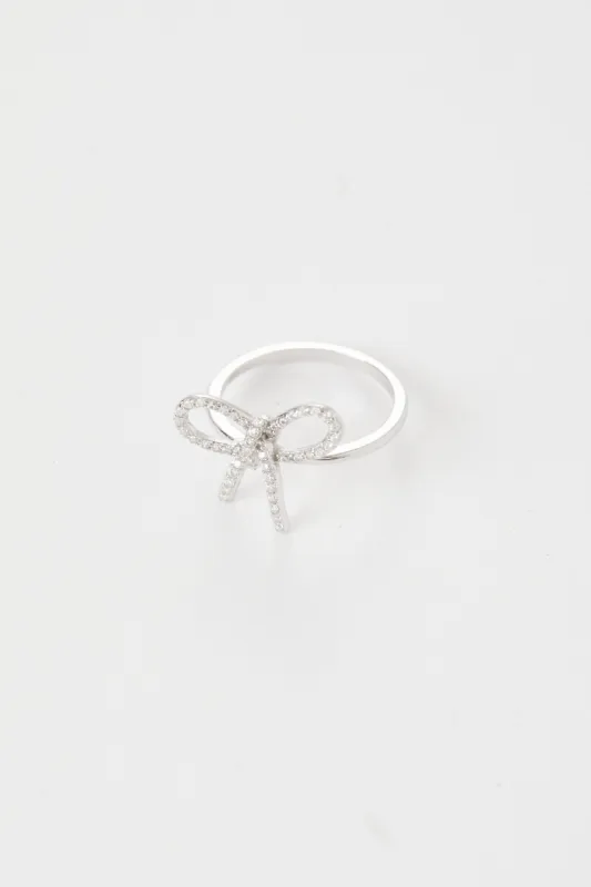 Bellamy Cubic Zirconia Bow Ring sold by Mixology