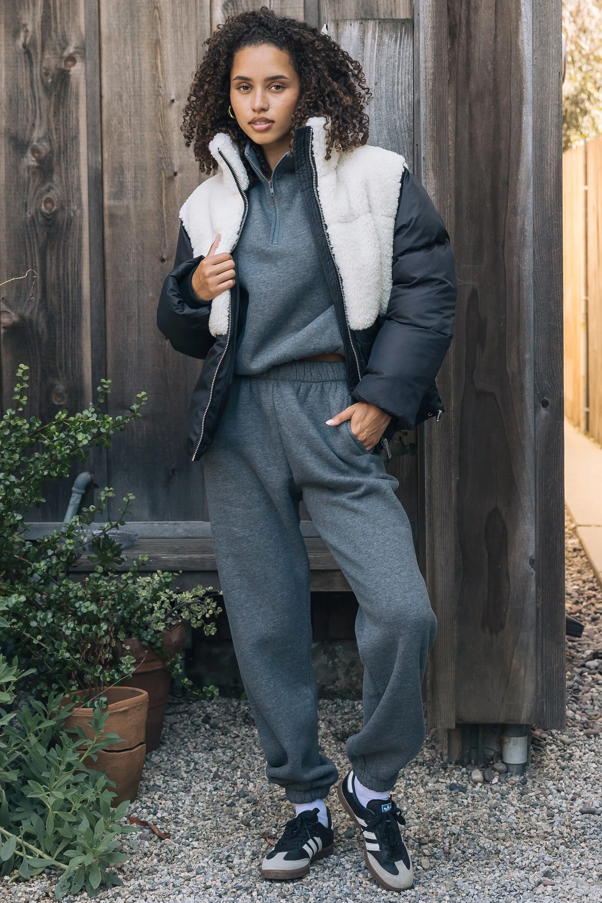 Phoebe Sherpa Puffer Jacket sold by Mixology