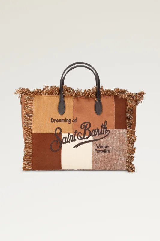 Colette Patchwork Denim Natural sold by Mixology