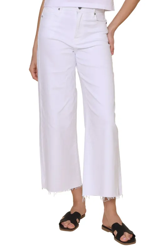 The Nori White Clean Wide Leg sold by Mixology