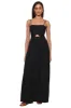 The Linen Cutout Maxi Dress sold by Mixology