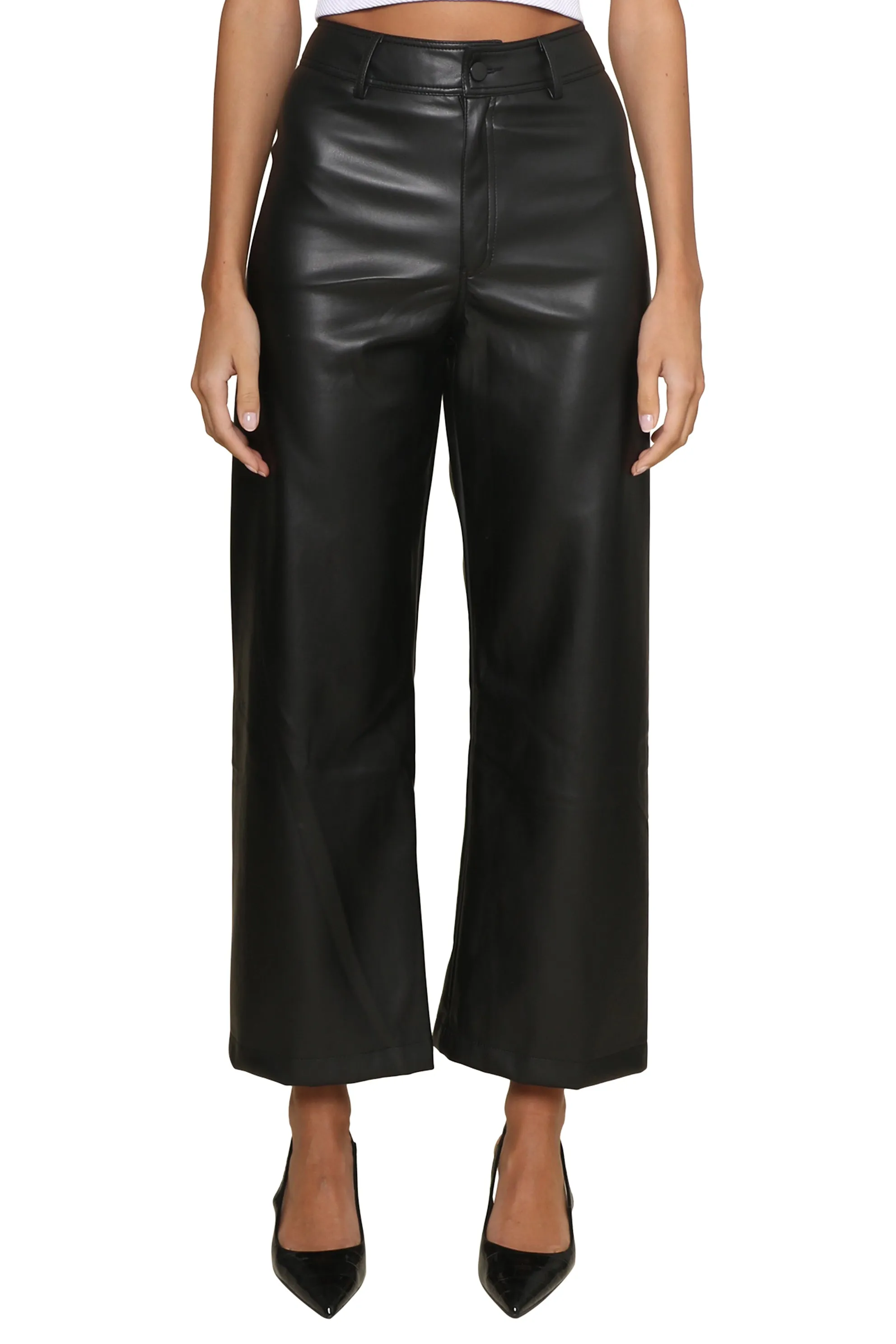 Camille Faux Leather Wide Leg Pant sold by Mixology product image thumbnail 2