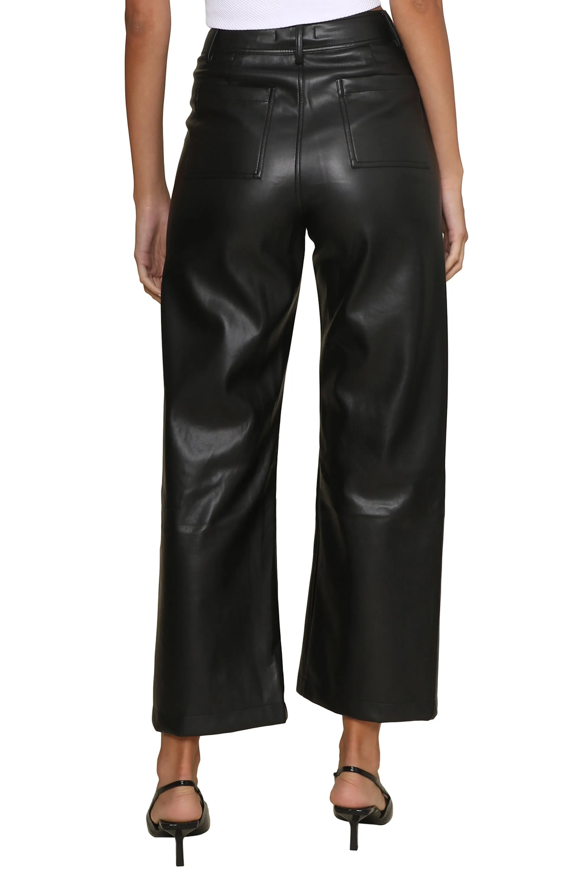 Camille Faux Leather Wide Leg Pant sold by Mixology product image thumbnail 4
