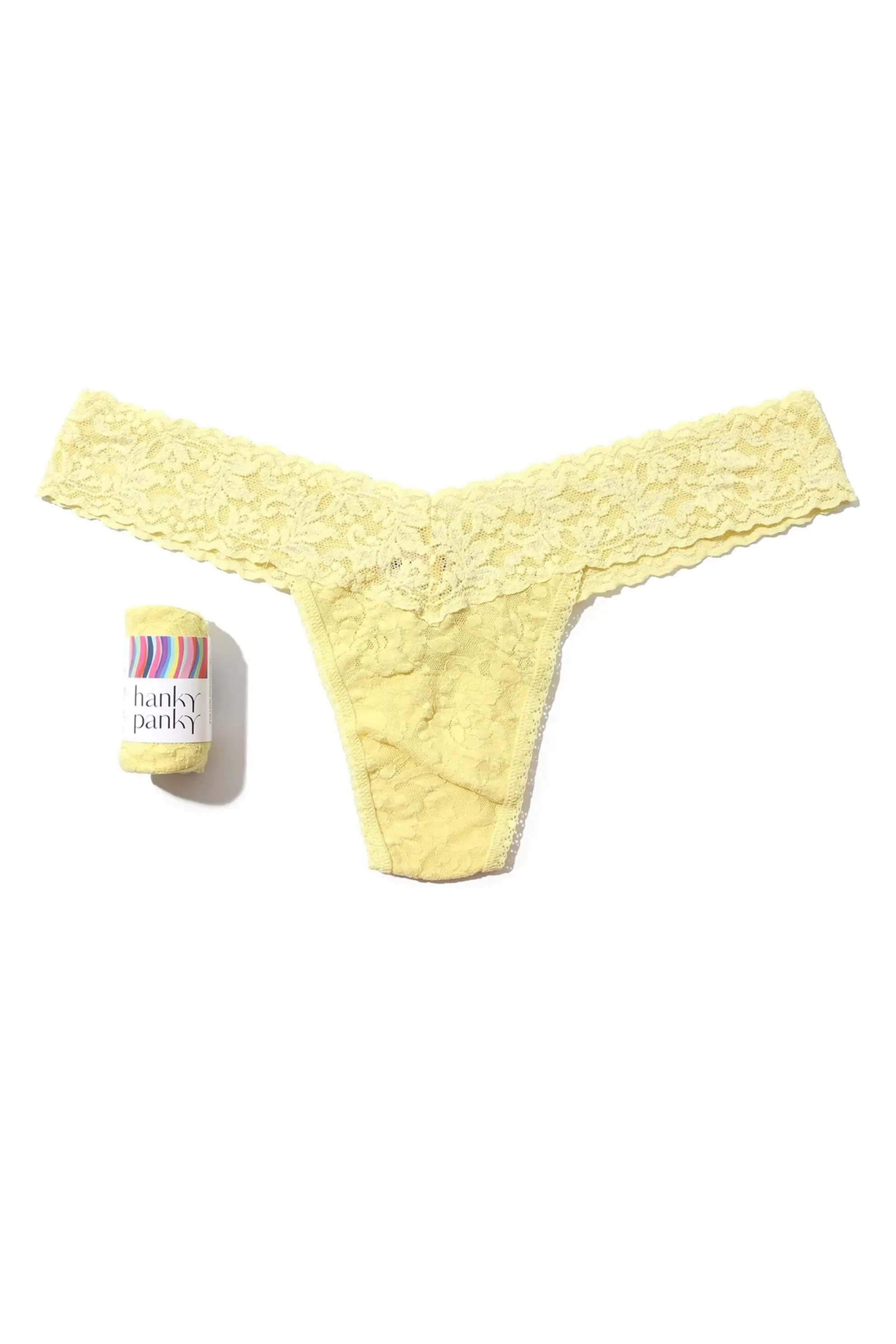 Signature Lace Low Rise Thong sold by Mixology product image thumbnail 2
