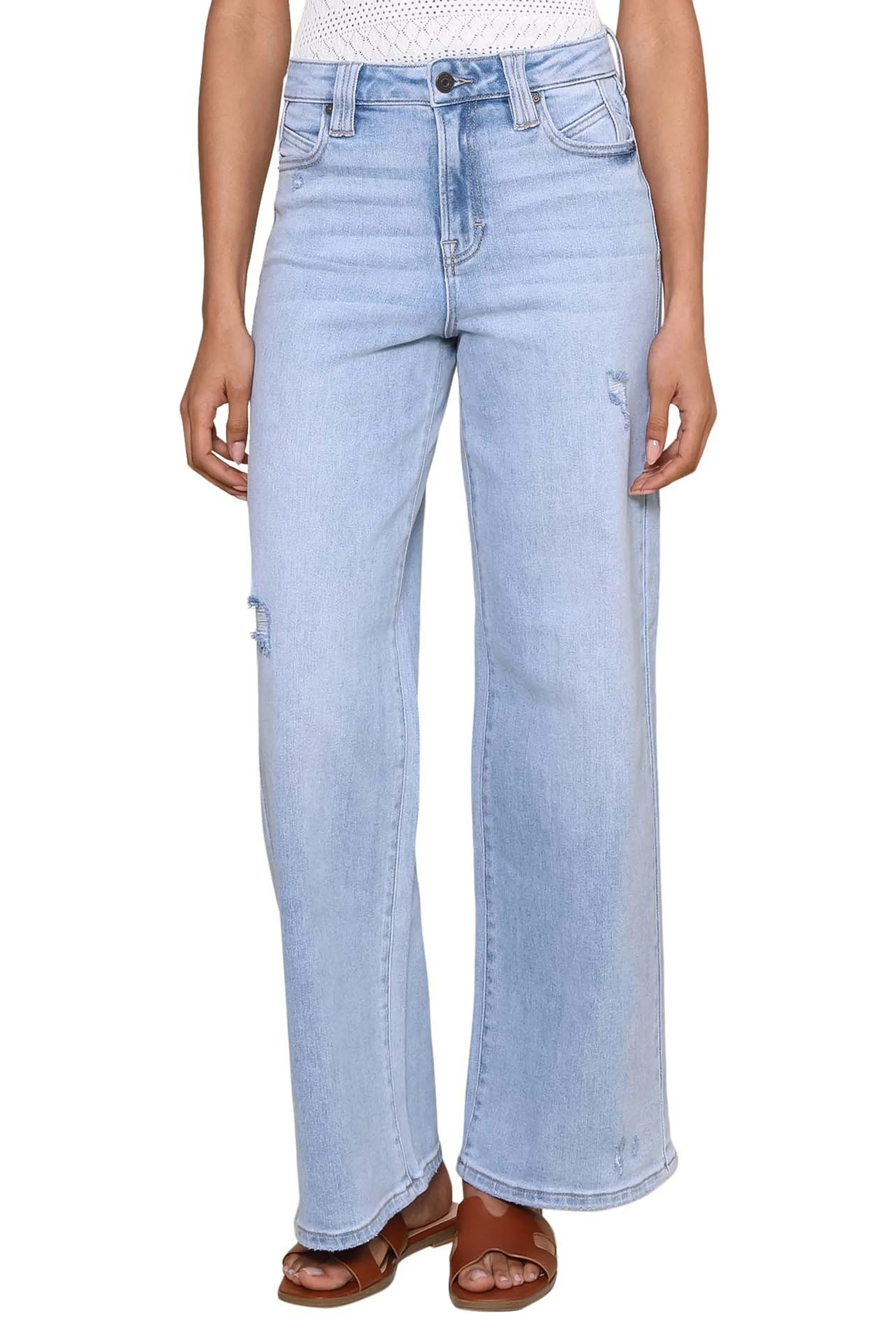 The Nori Stretch Light Wide Leg sold by Mixology