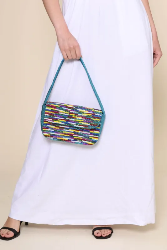 Spectrum Beaded Bag sold by Mixology