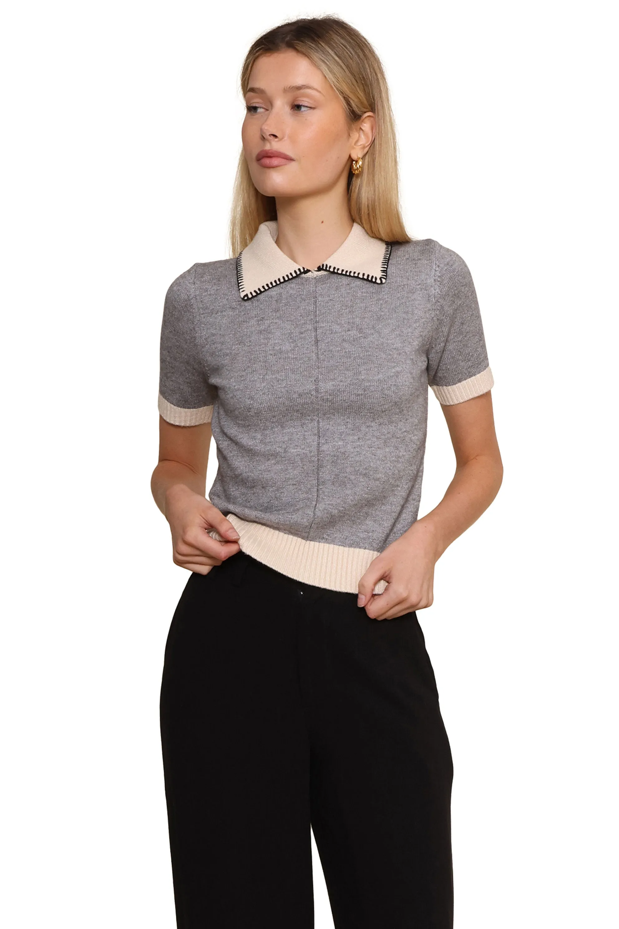 Lux Whipstitch Polo sold by Mixology product image thumbnail 2