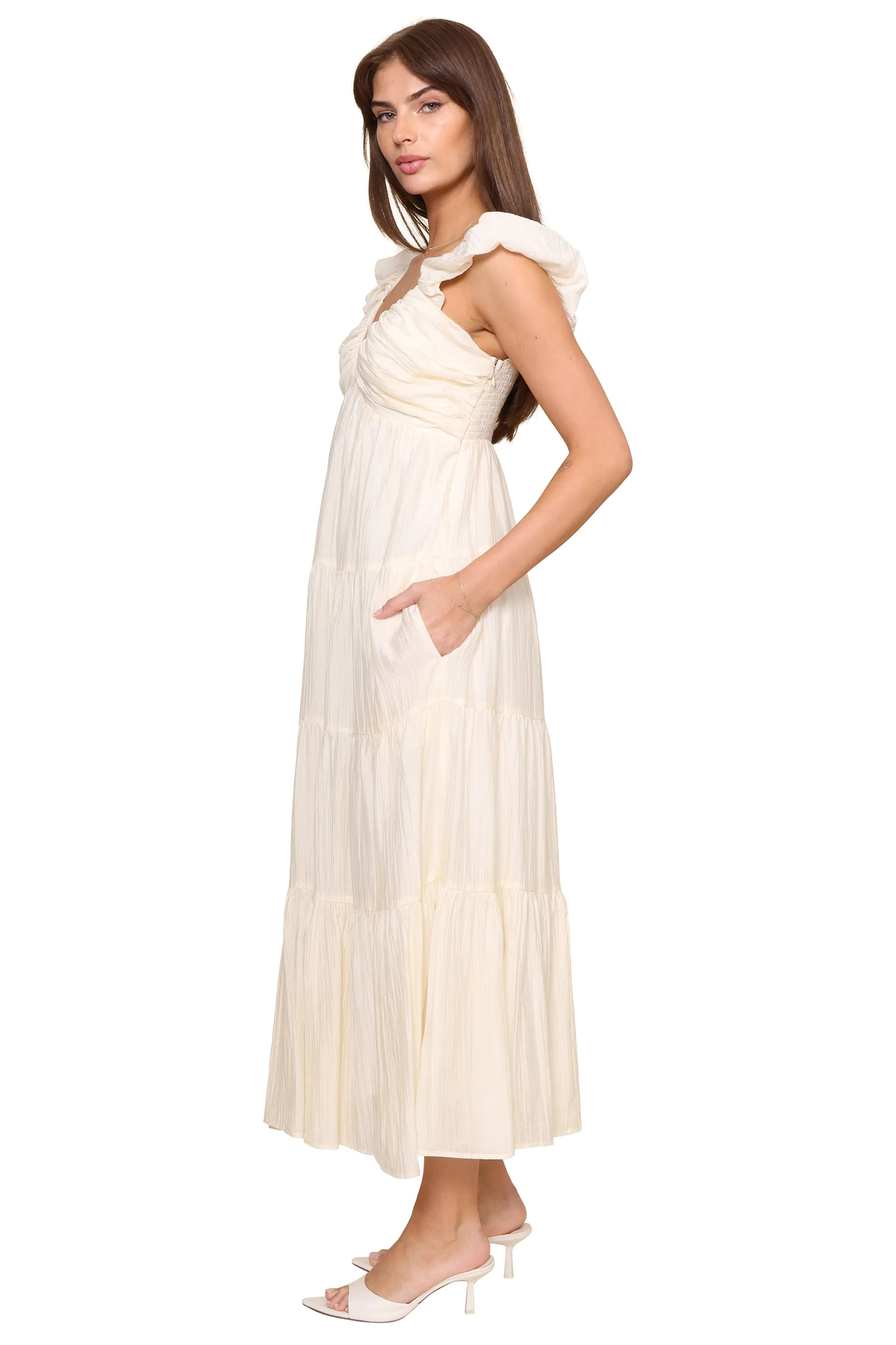 Elora Tiered Maxi Dress sold by Mixology product image thumbnail 3