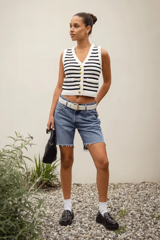 Francine Striped Top sold by Mixology