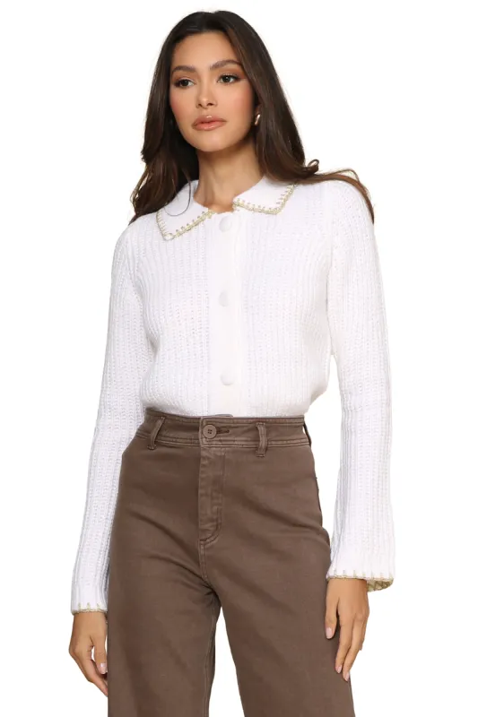 Long Sleeve Button Front Cardi sold by Mixology