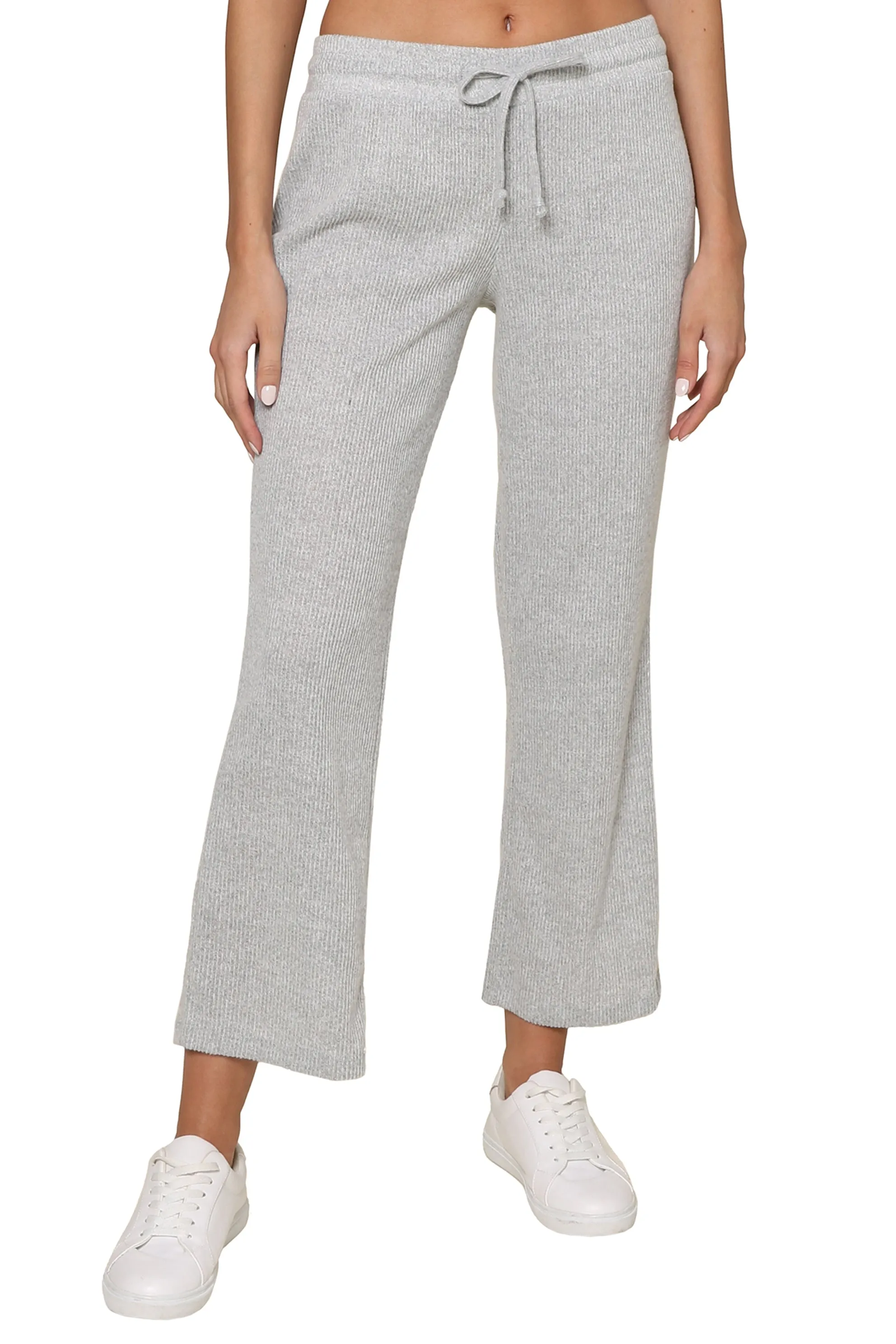 Brushed Ribbed Straight Pant sold by Mixology