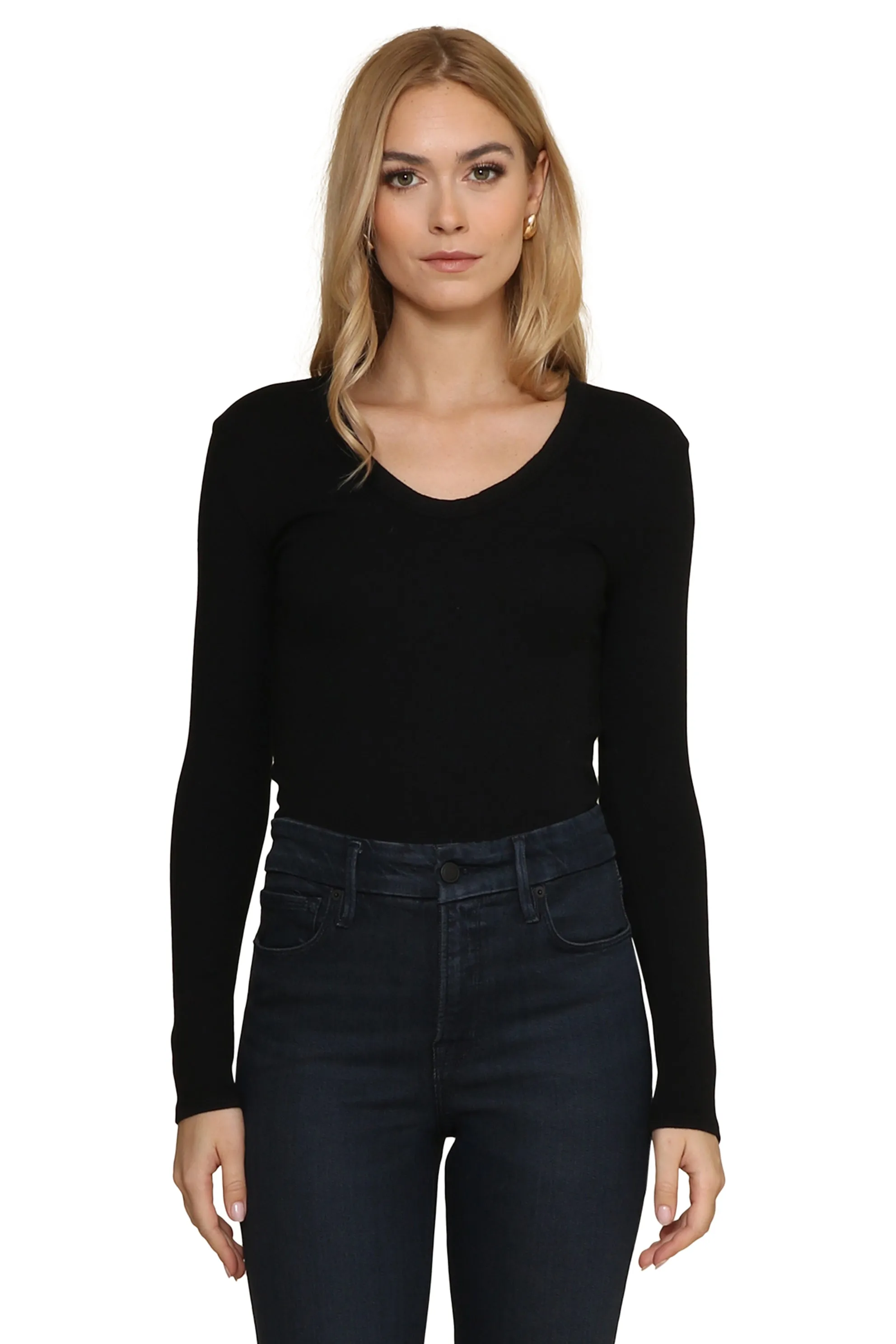 Robyn Scoop Neck Long Sleeve sold by Mixology