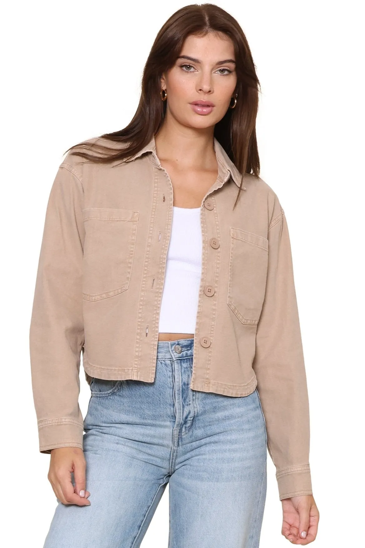 All Day Cropped Washed Jacket sold by Mixology product image thumbnail 2