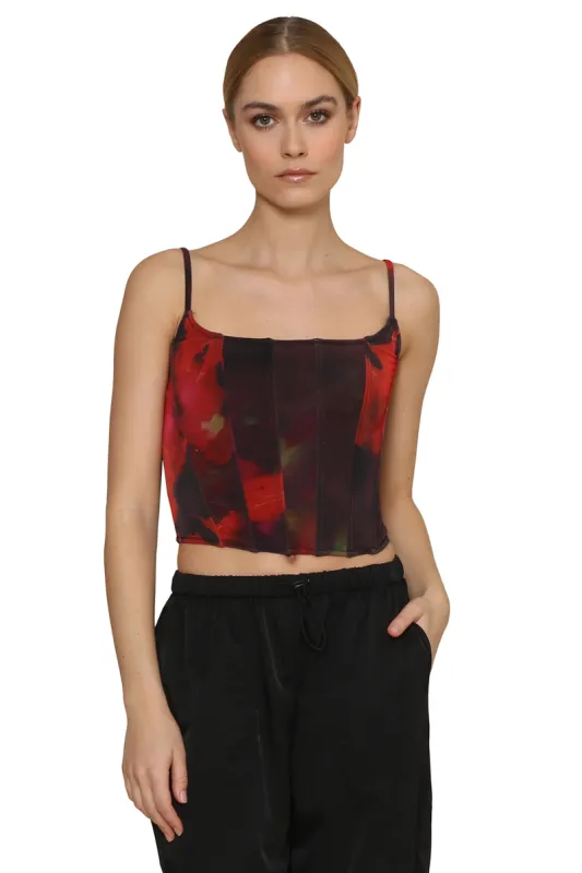 Rae Mesh Corset Top sold by Mixology