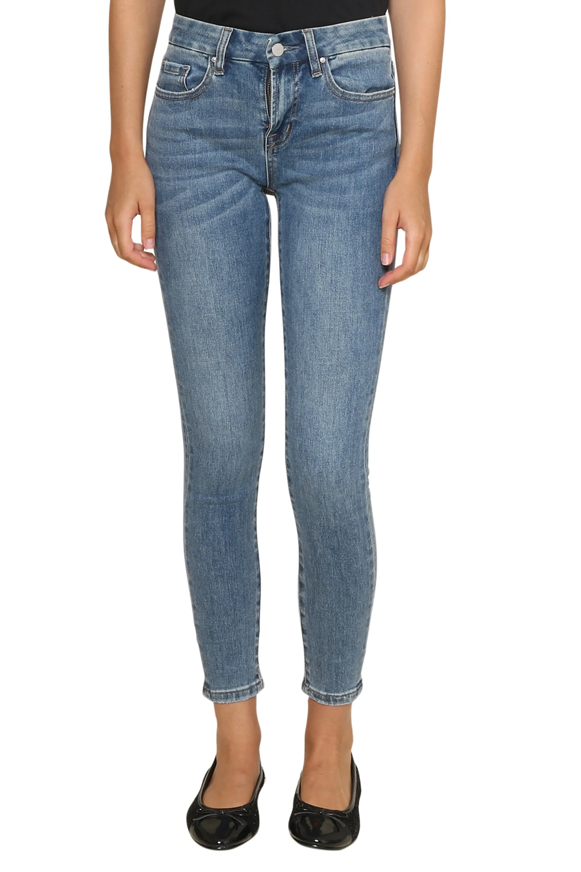 Mid Rise Skinny Ankle sold by Mixology