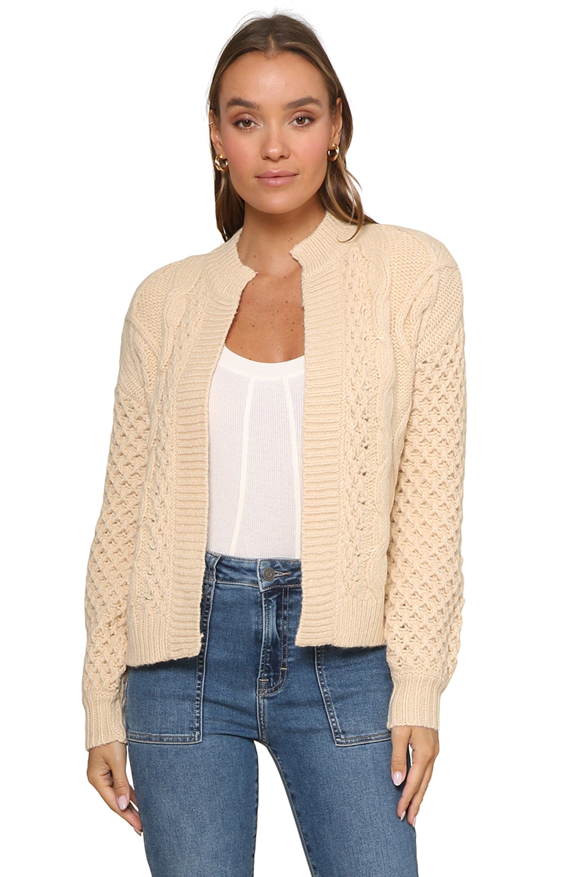 Long Sleeve Open Front Cardi sold by Mixology