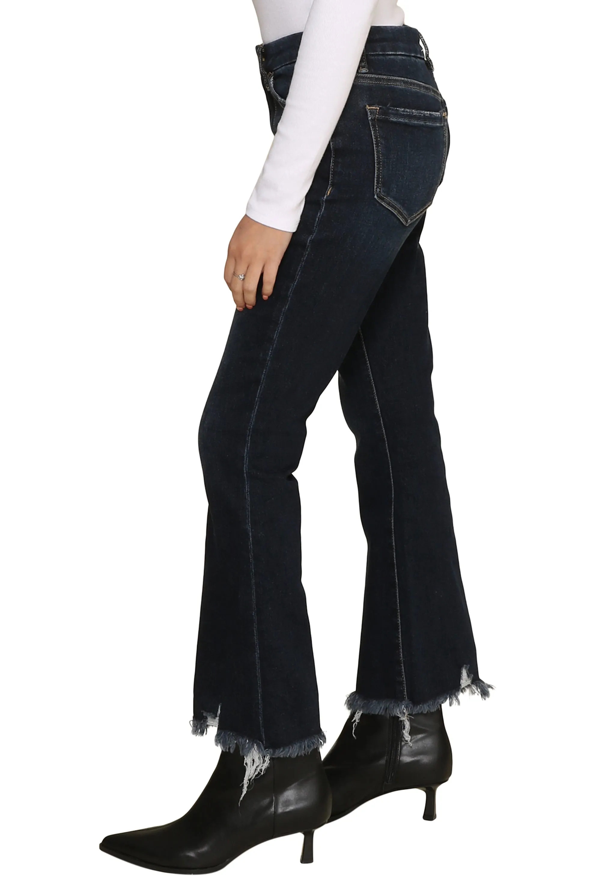 Deutz Crop Dark Denim Flare sold by Mixology product image thumbnail 2