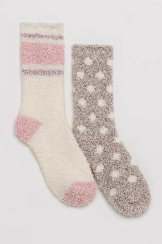 2-Pack Plush Dot Socks sold by Mixology