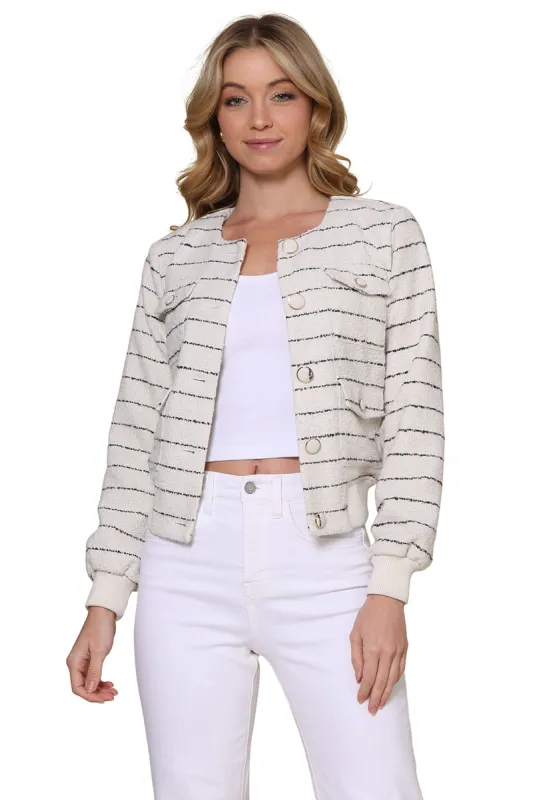 Ciara Stripe Jacket sold by Mixology