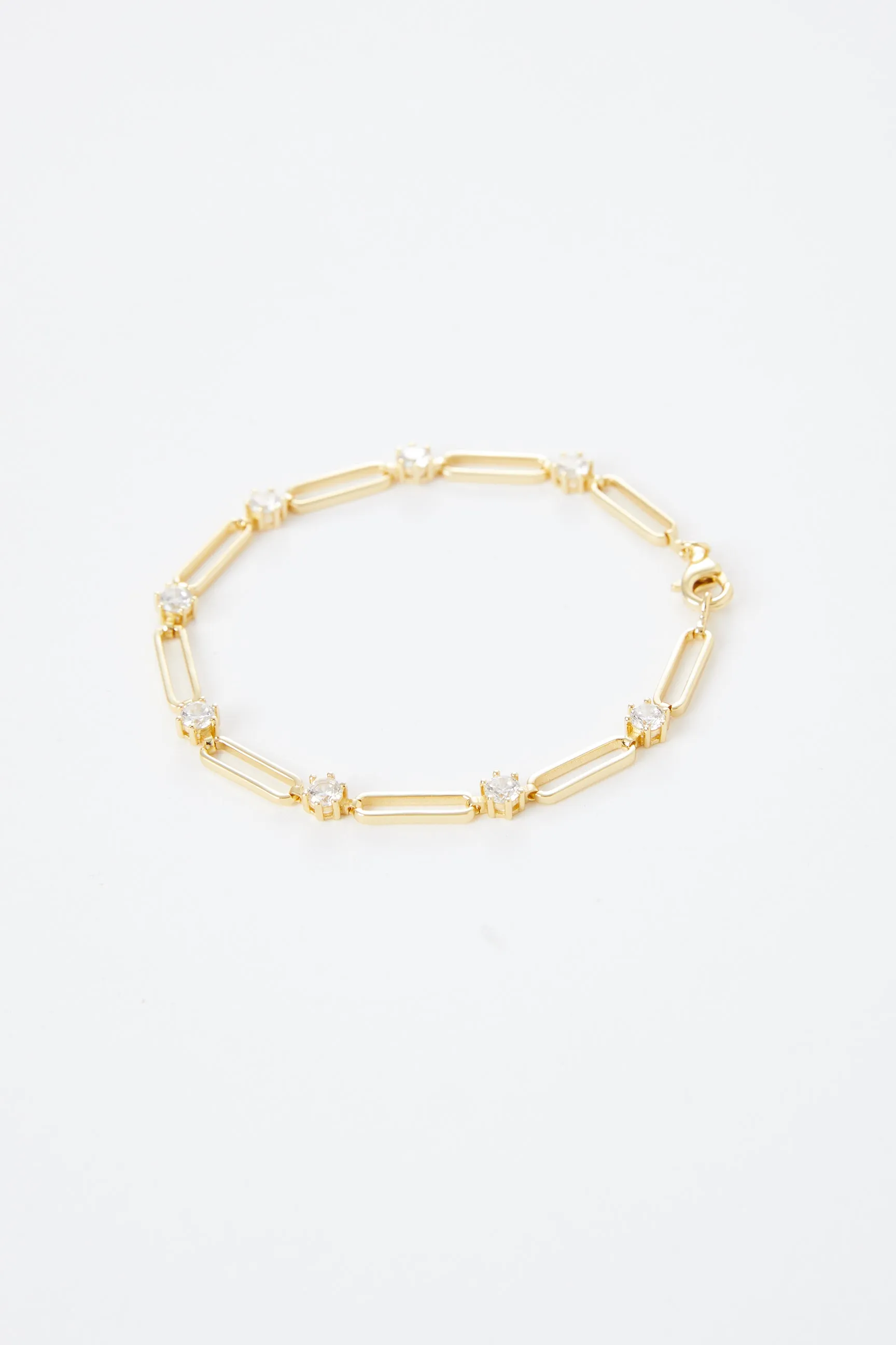 Cove Open Link With Cubic Zirconia Bracelet sold by Mixology