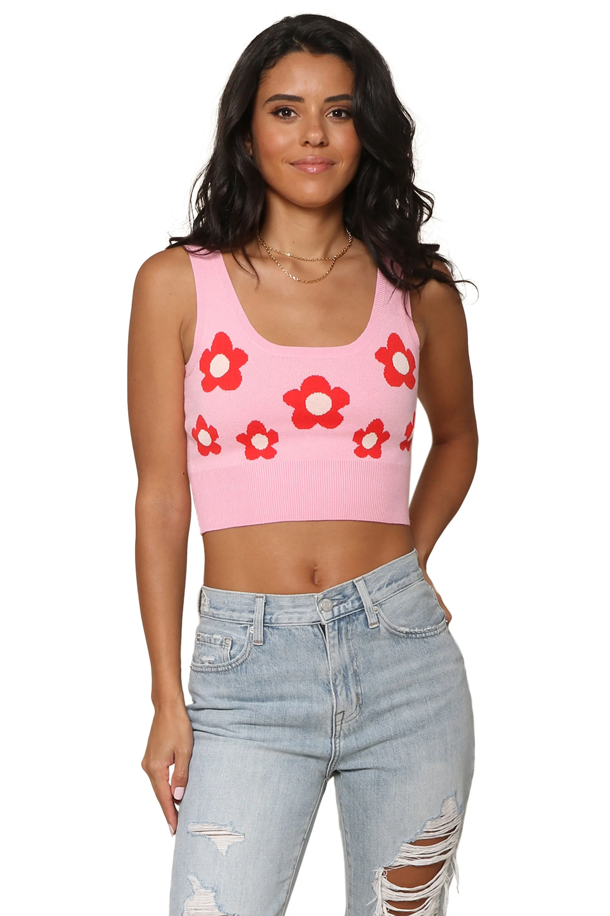 Morgan Daisy Tank Top sold by Mixology