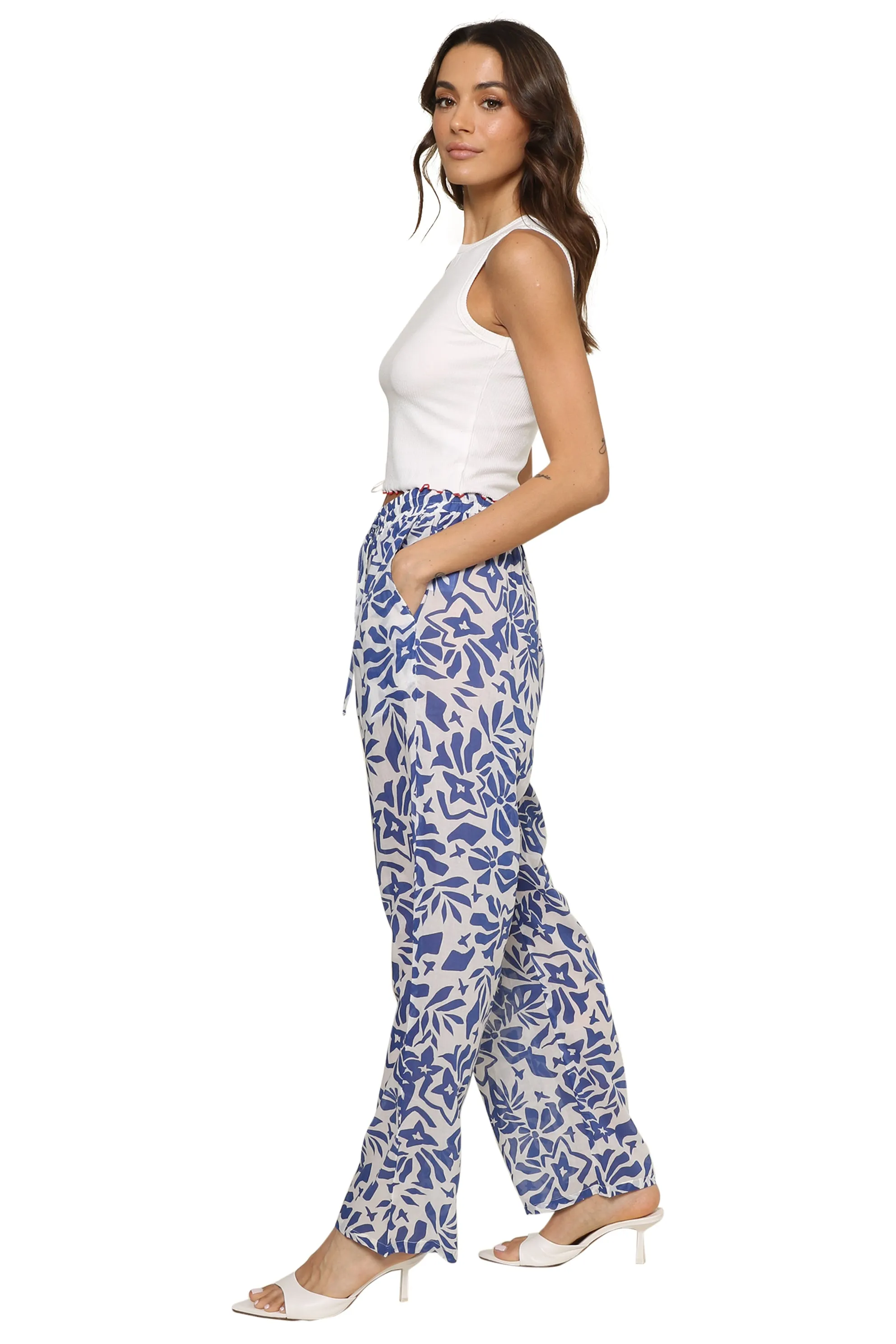 Tatum Ruched Ribbed Knit Tank sold by Mixology product image thumbnail 3