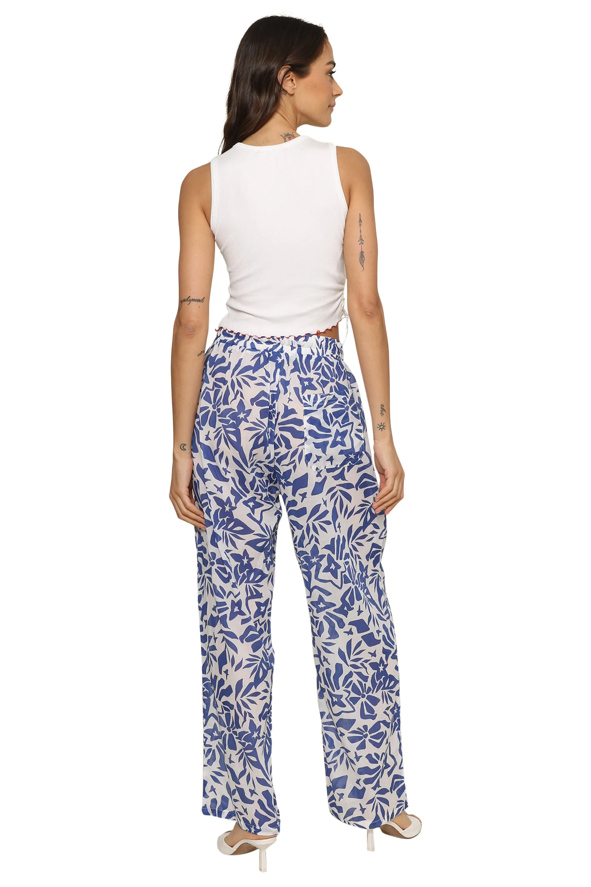 Tatum Ruched Ribbed Knit Tank sold by Mixology product image thumbnail 4