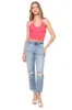 Medium Wash Distressed High Rise sold by Mixology