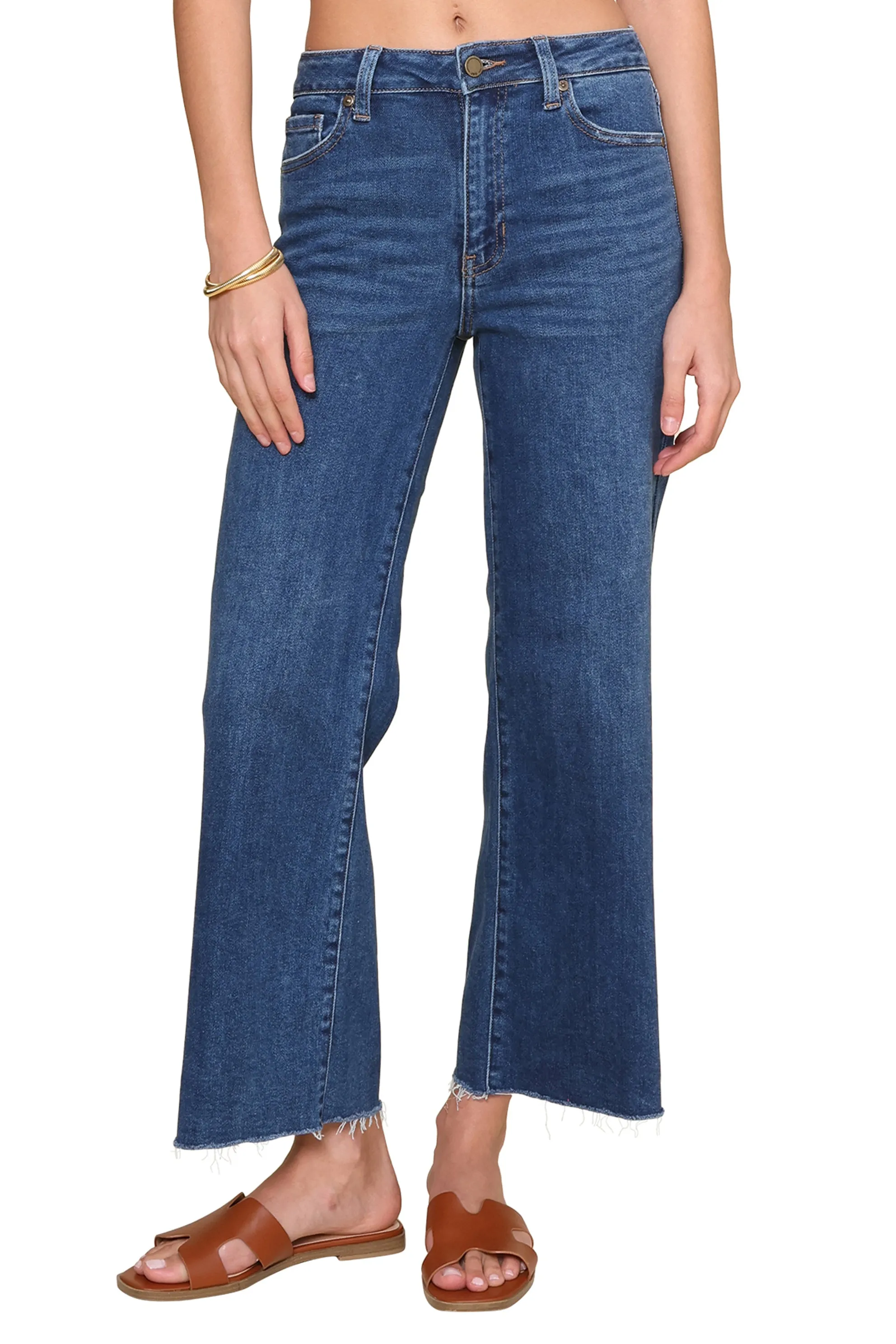 Slim Wide Leg Jeans sold by Mixology