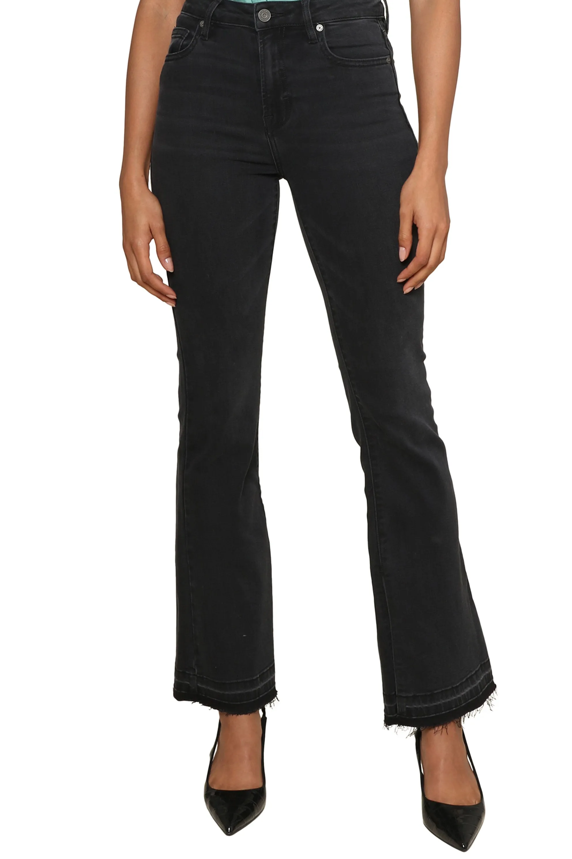 Happi Black Released Hem Flare sold by Mixology