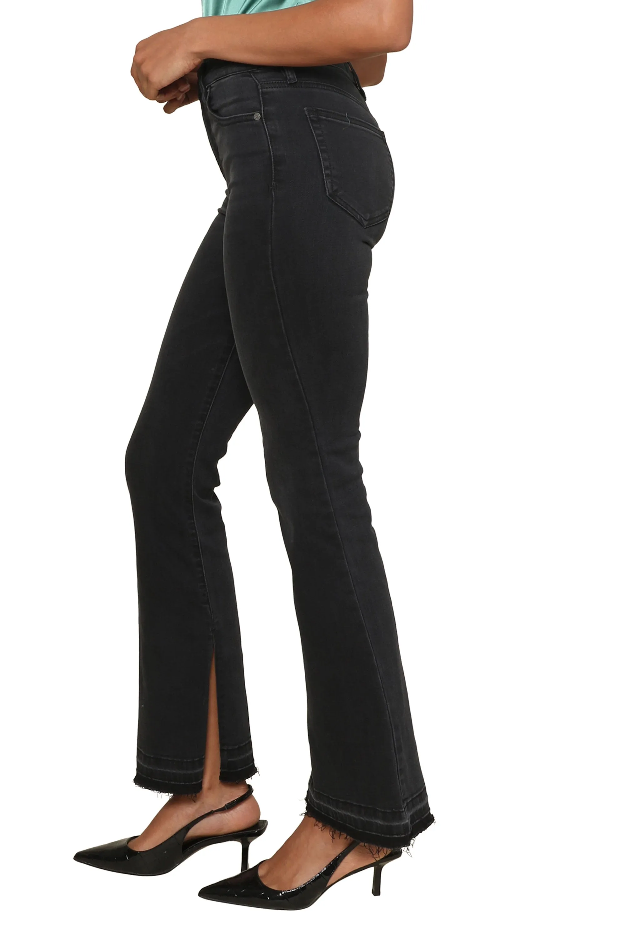 Happi Black Released Hem Flare sold by Mixology product image thumbnail 2