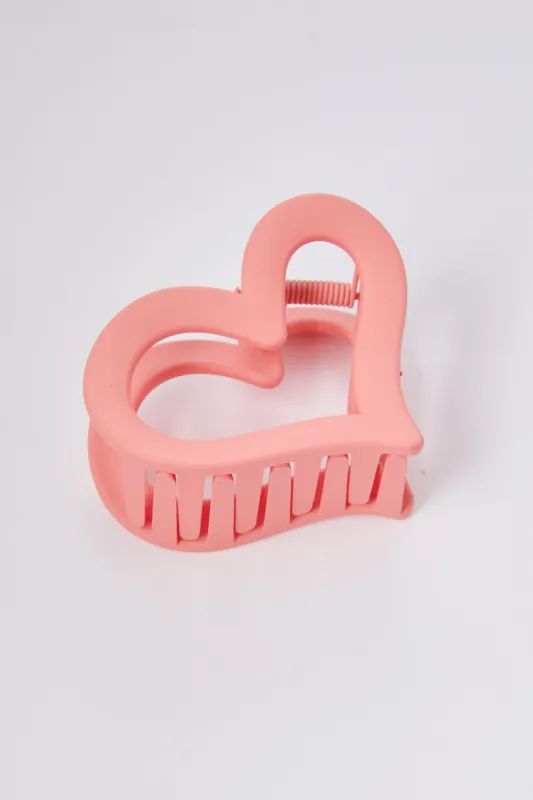 Emily Open Heart Hair Clip made by Mixology