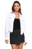 Cropped Fitted Jacket with Fray sold by Mixology