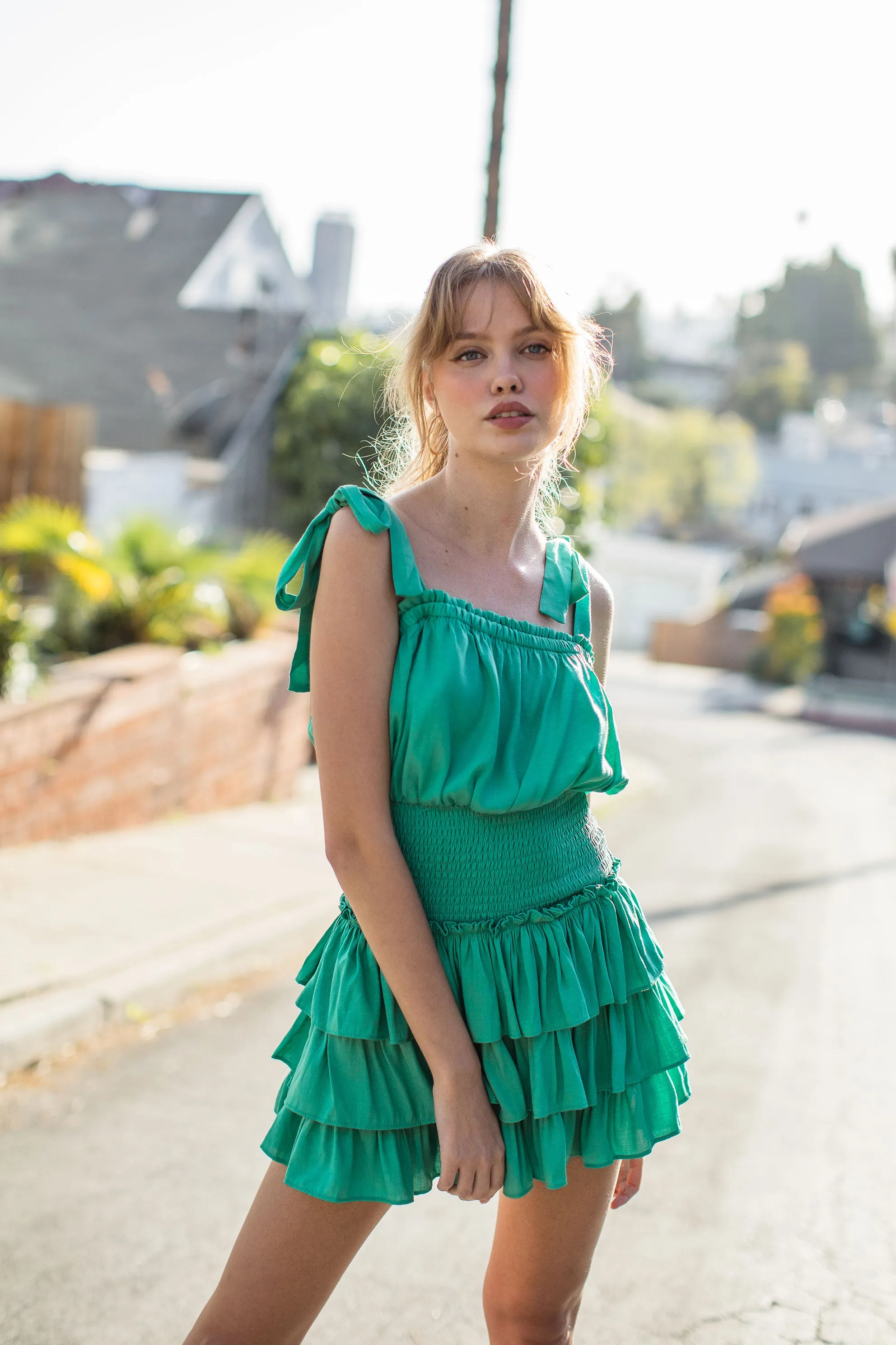 Trinity Mini Ruffle Dress sold by Mixology product image thumbnail 3