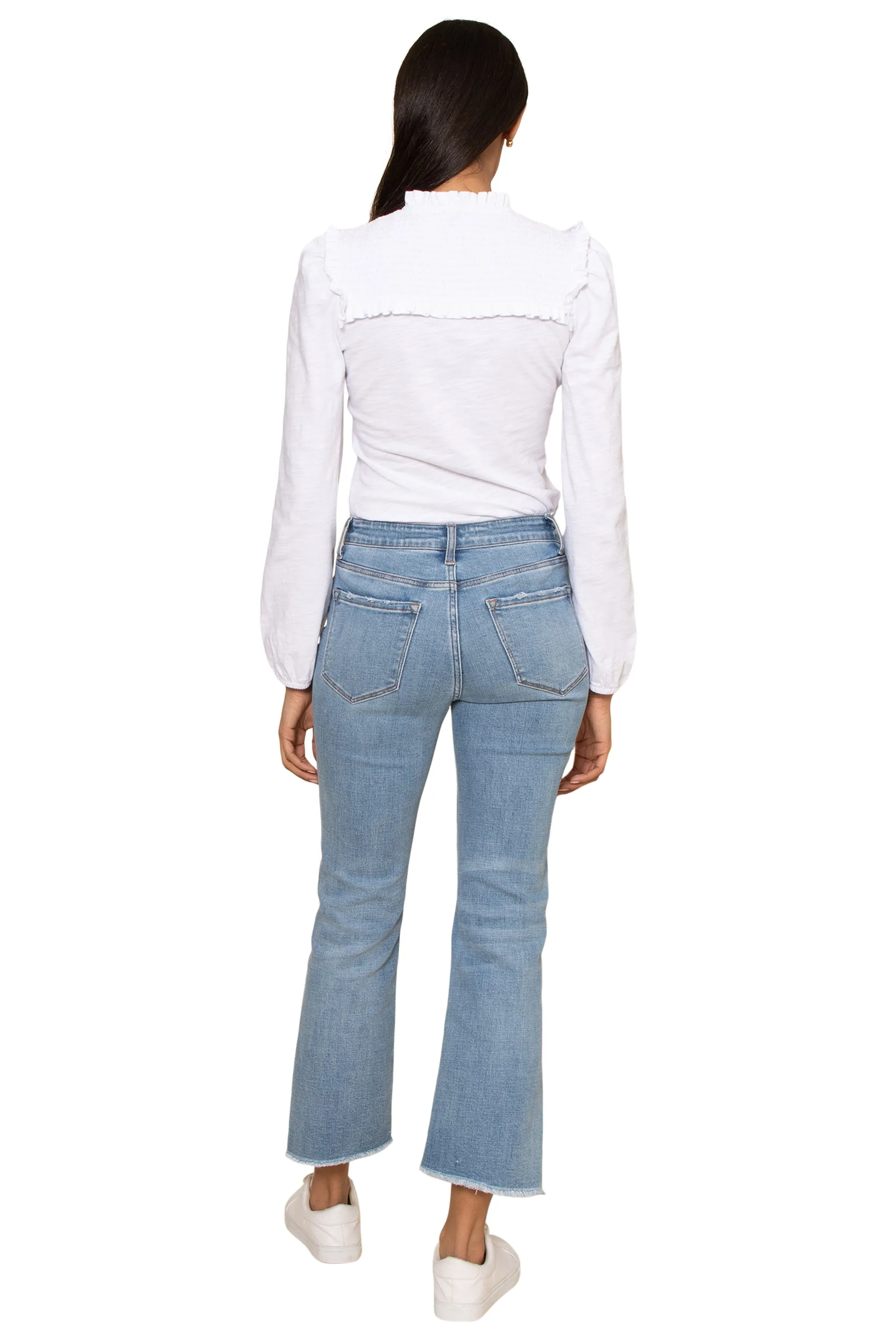 Slub Jersey V-Neck Yoke Top sold by Mixology product image thumbnail 5