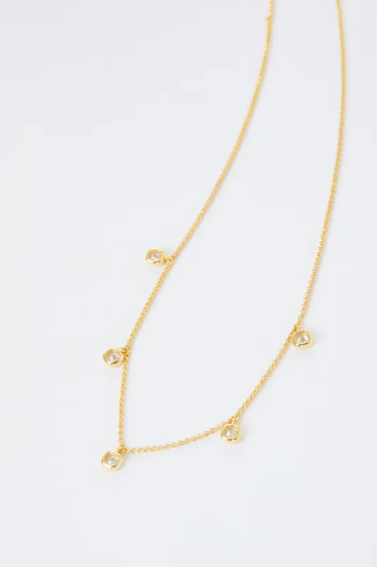 Ressi Multi Bezel Necklace sold by Mixology